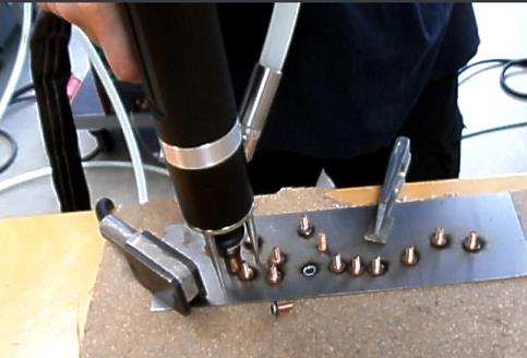 Semi-auto stud welding system